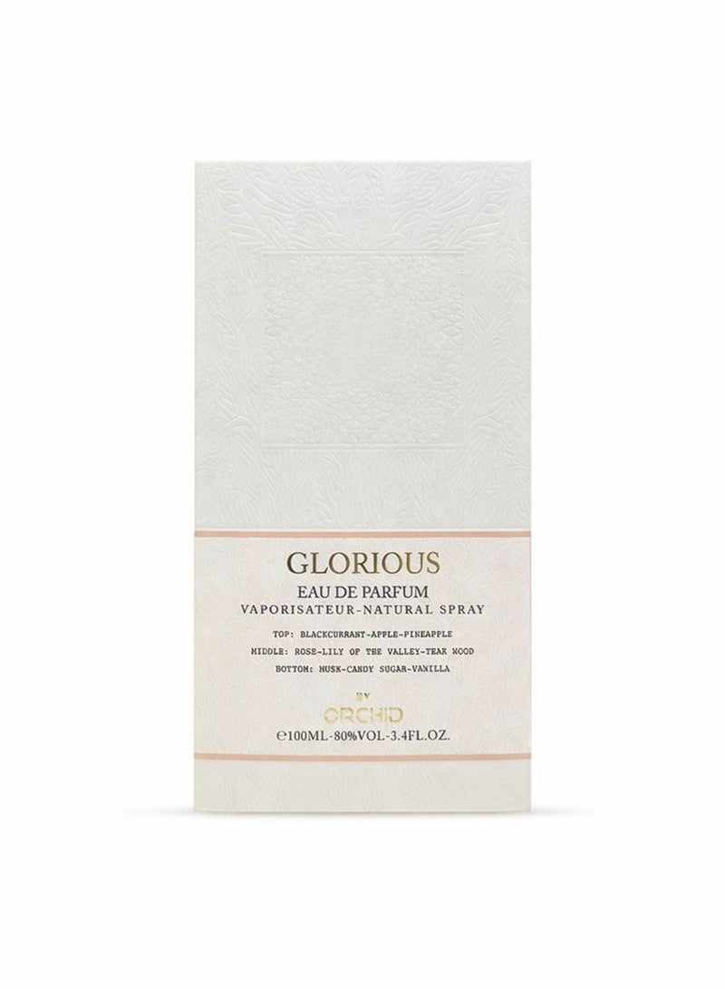Orchid Luxury Glorious Eau de Parfum for Women 100ml | Sweet Floral Fragrance with Pineapple, Lily of the Valley & Musk - Image 5